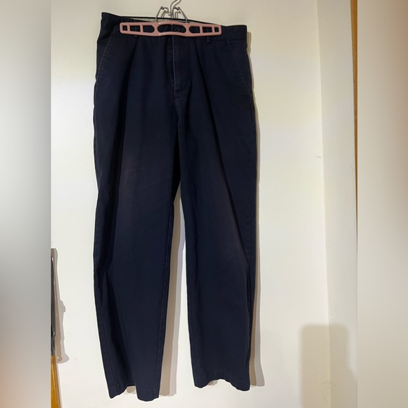 NWOT Chaps Navy Blue Mens Dress Pants SIZE 34 - Picture 2 of 4